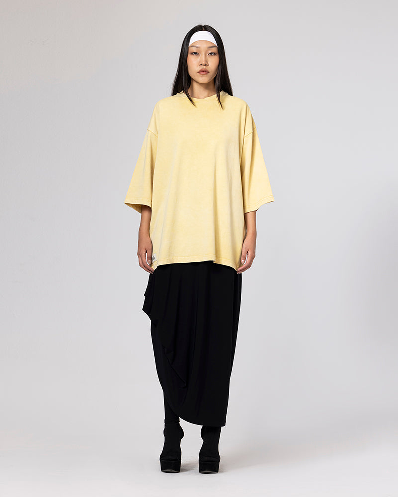 Cotton Lemon Haze Tee - Yellow