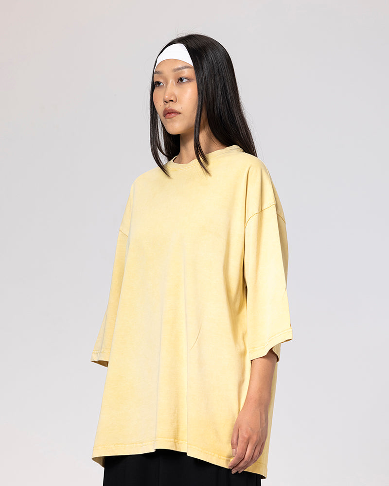 Cotton Lemon Haze Tee - Yellow