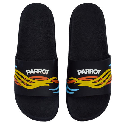 Rubber Fire Glide Slippers - Black