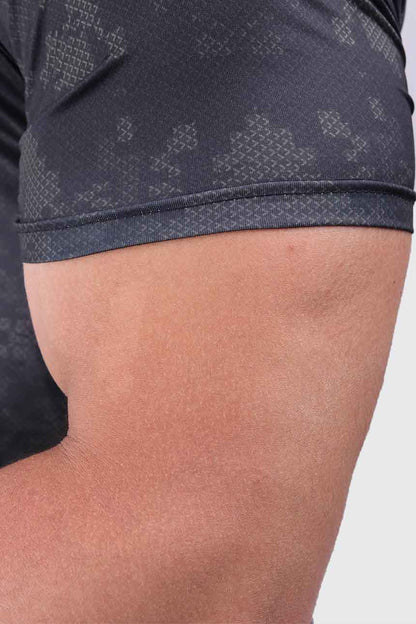 Synthetic Oceanic Ombre T-Shirt - Black