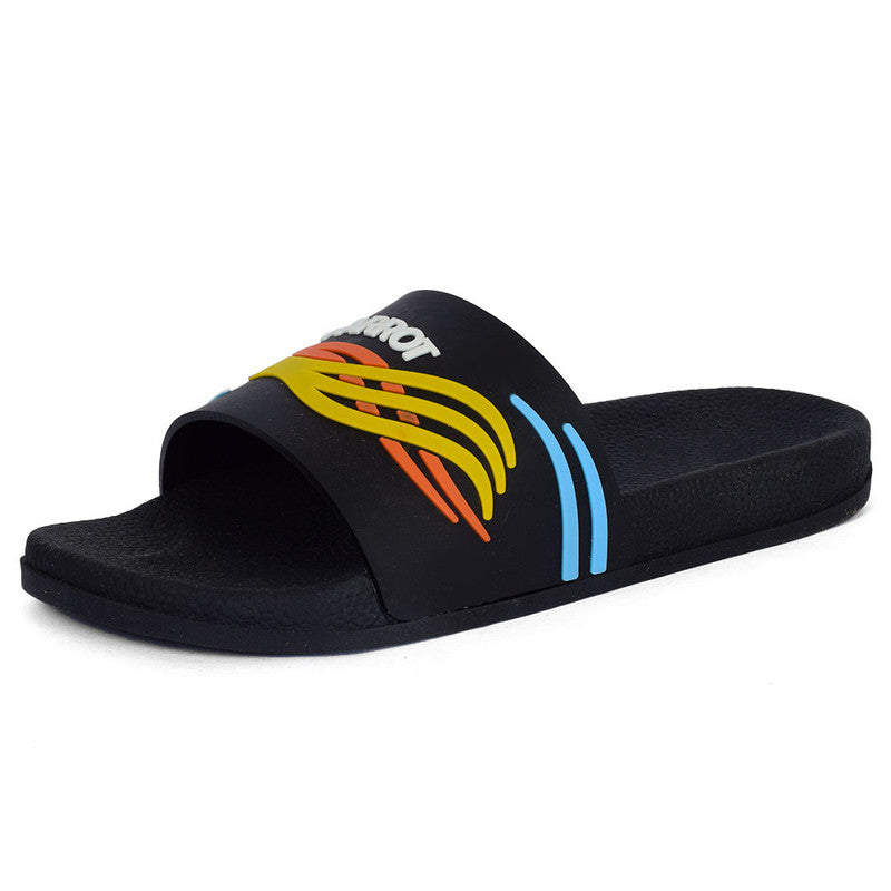 Rubber Fire Glide Slippers - Black
