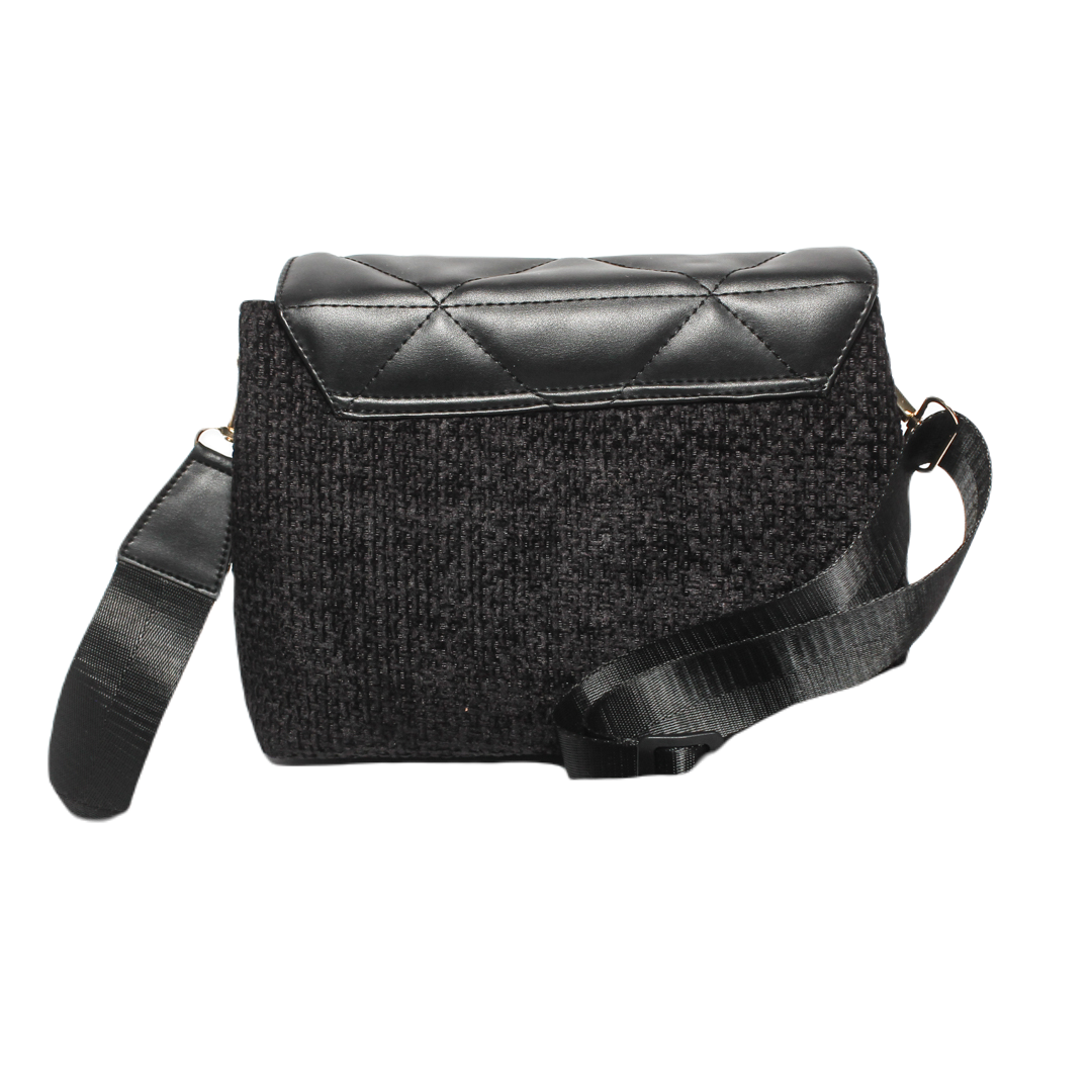 Glitter Women Cross Bag - Black