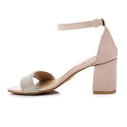 Faux leather Glamour Sandal - Beige