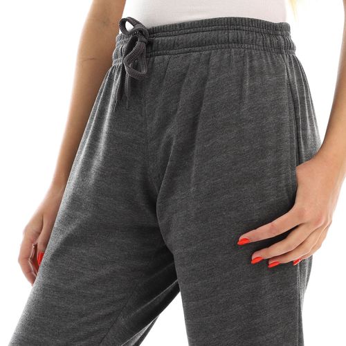 Mixed Poly-Cotton Plain Sports Pants