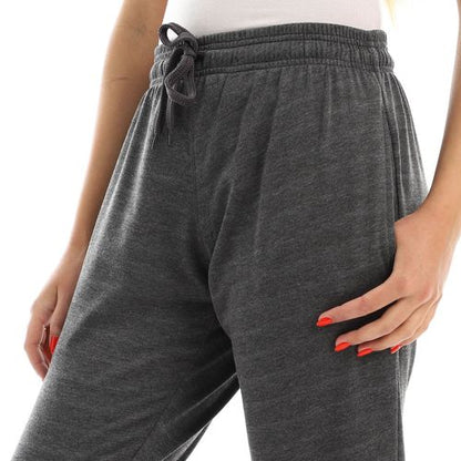 Mixed Poly-Cotton Plain Sports Pants