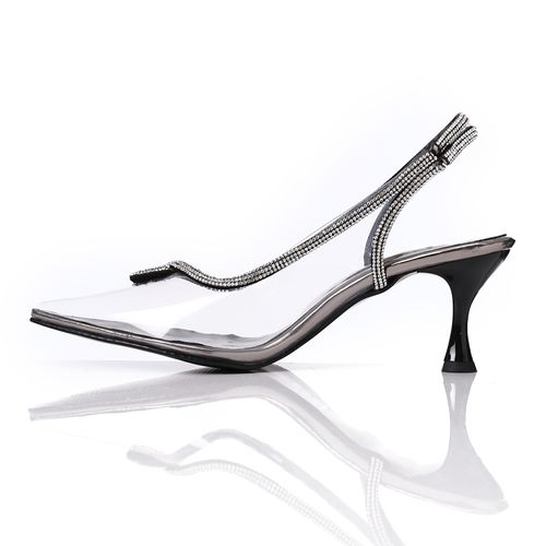 PVC High Heels - Grey