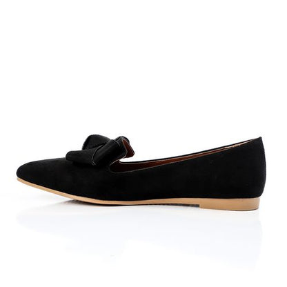 Suede Pointed Toe Flats