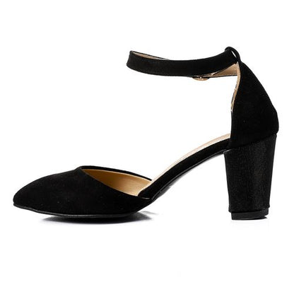 Suede Leather Classic Shoes - Black