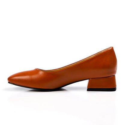 Faux Leather Classic Smooth Pump