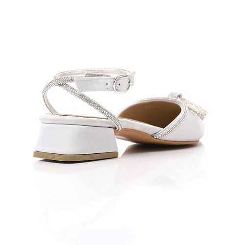 Faux Suede Glamour Bow Shoes - Black