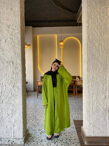 Wrap Linen Set - Green