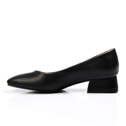 Faux Leather Classic Smooth Pump