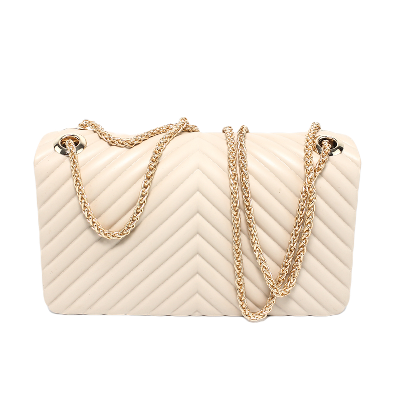 handbag with chain strap