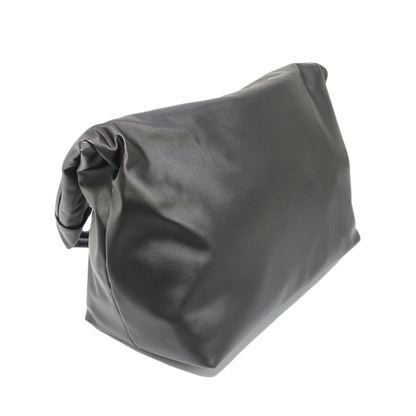 Canvas Slouchy Shoulder Bag - Black