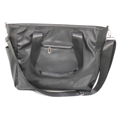 Faux Leather Shoulder Bags - Black