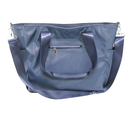 Faux leather Shoulder Bags - Dark Blue