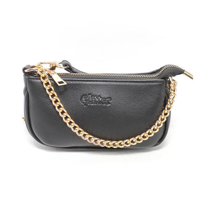 Faux Leather Elegant Handbags - Black