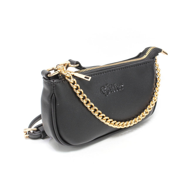 Faux Leather Elegant Handbags - Black