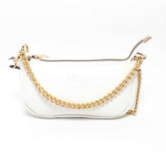 Faux Leather Elegant Handbags - White