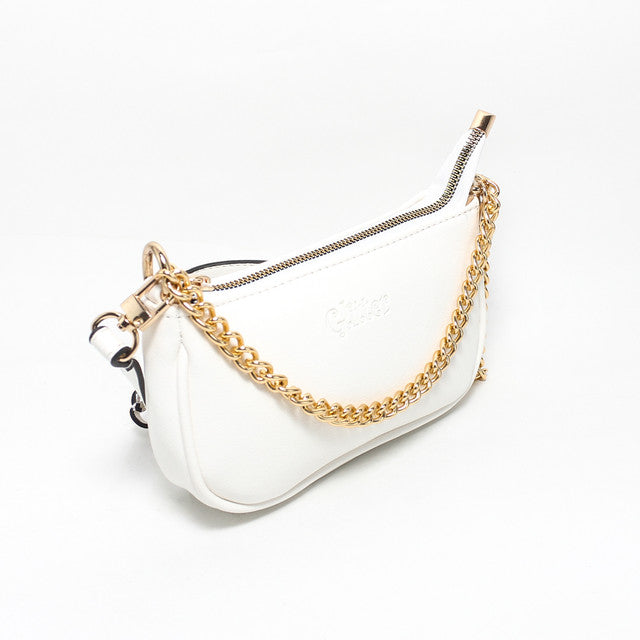 Faux Leather Elegant Handbags - White