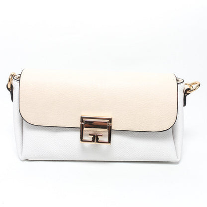 Faux Leather Elegant Handbags - White
