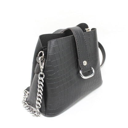 Faux Leather Elegant Handbags - Black