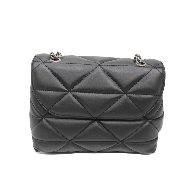 Faux Leather Elegant Handbags - Black