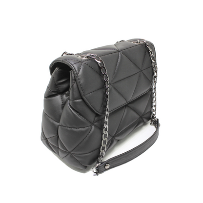 Faux Leather Elegant Handbags - Black