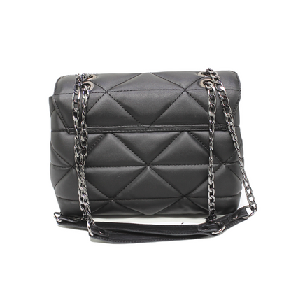 Faux Leather Elegant Handbags - Black
