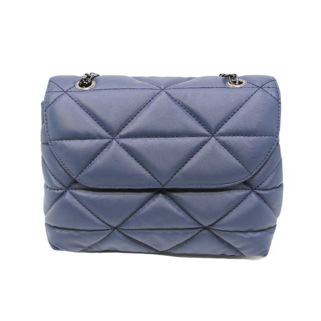 Faux Leather Elegant Handbags - Navy