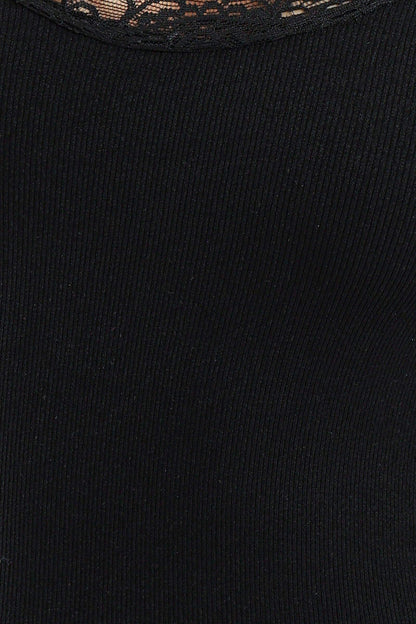 Plunge Round Neck Top - Carina - ÙƒØ§Ø±ÙŠÙ†Ø§