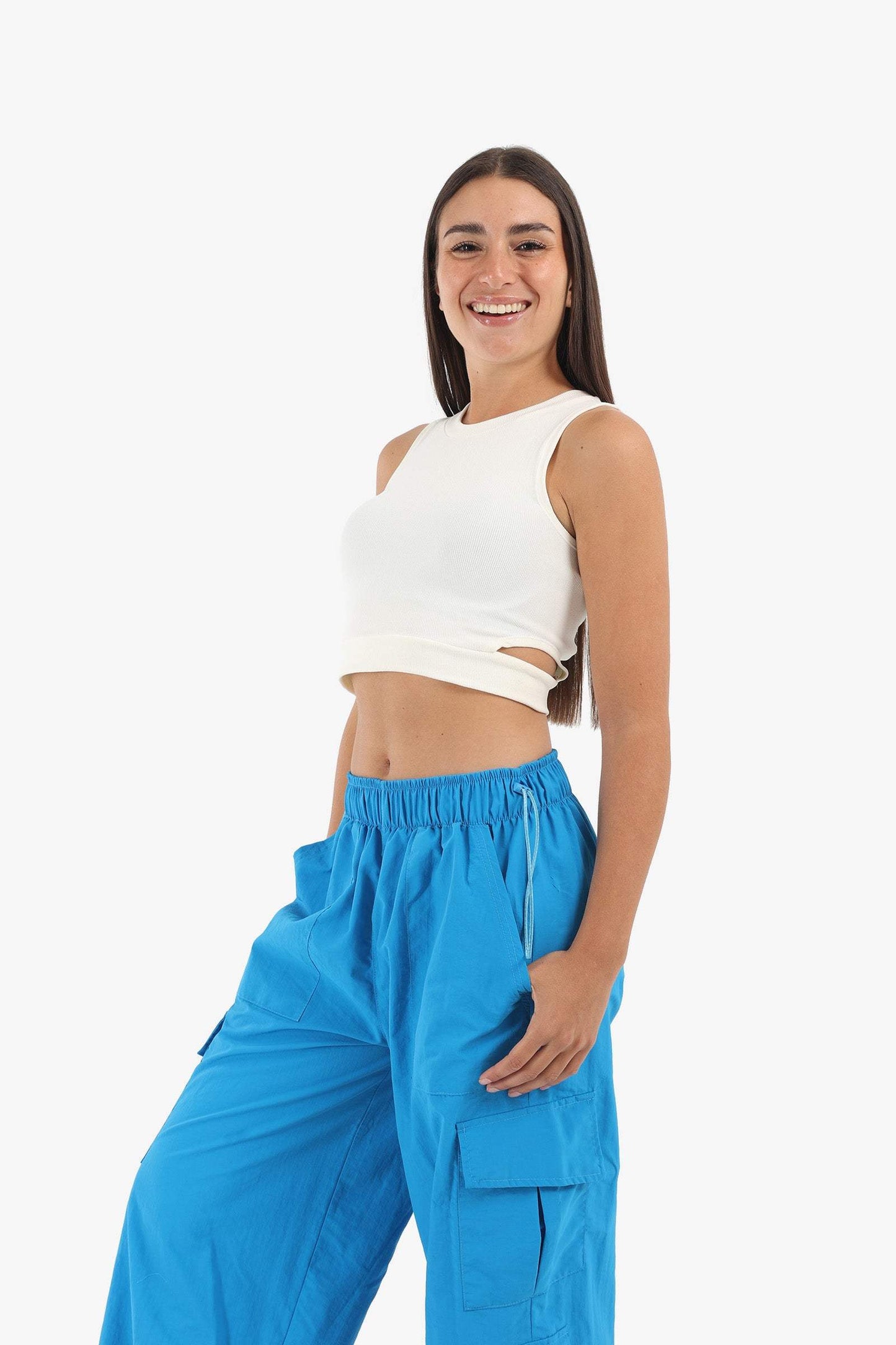 Ribbed Top with Cut Out Sides - Carina - ÙƒØ§Ø±ÙŠÙ†Ø§