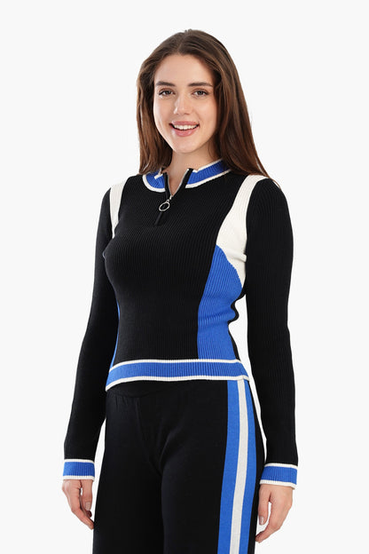 Tritone Mock Neck Lounge Pullover