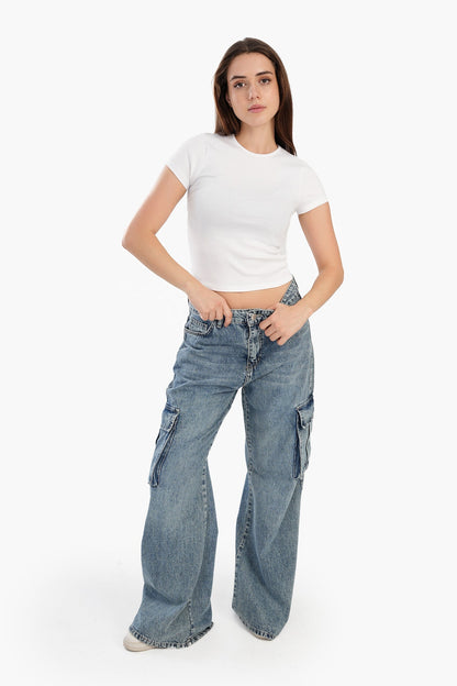 Ribbed Round Neck Top