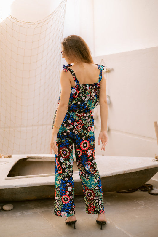 Soft Crepe Floral Printed Set – Multicolor