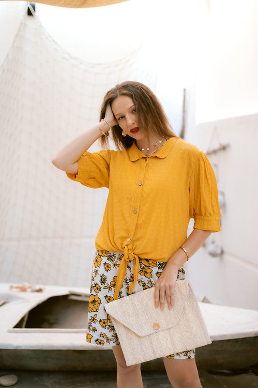 CY Textured Shirt - Yellow