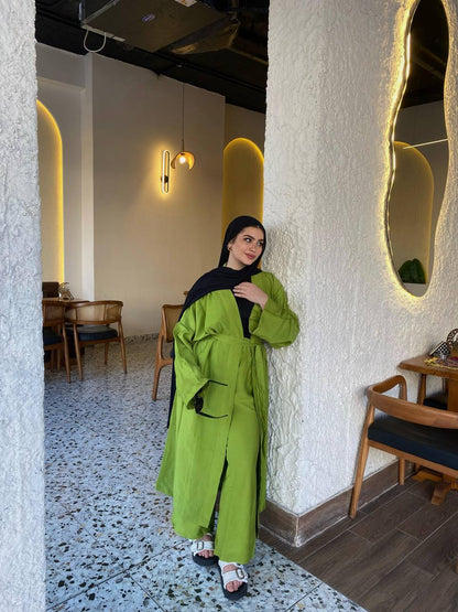 Wrap Linen Set - Green