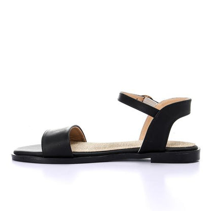 Faux Leather Ankle Strap Sandals