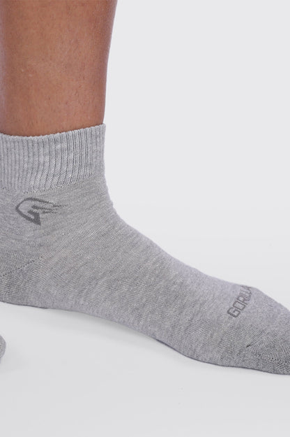 Cotton Vichy Socks - Grey