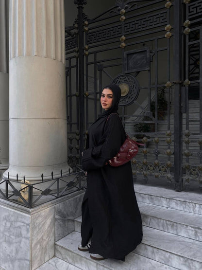 Wrap Linen Set - Black