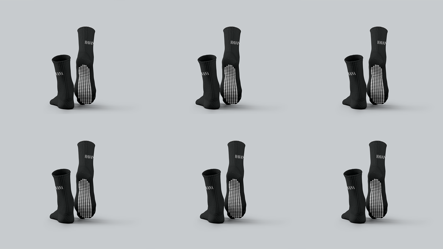 Silicon Black 6 Pack Havana Socks
