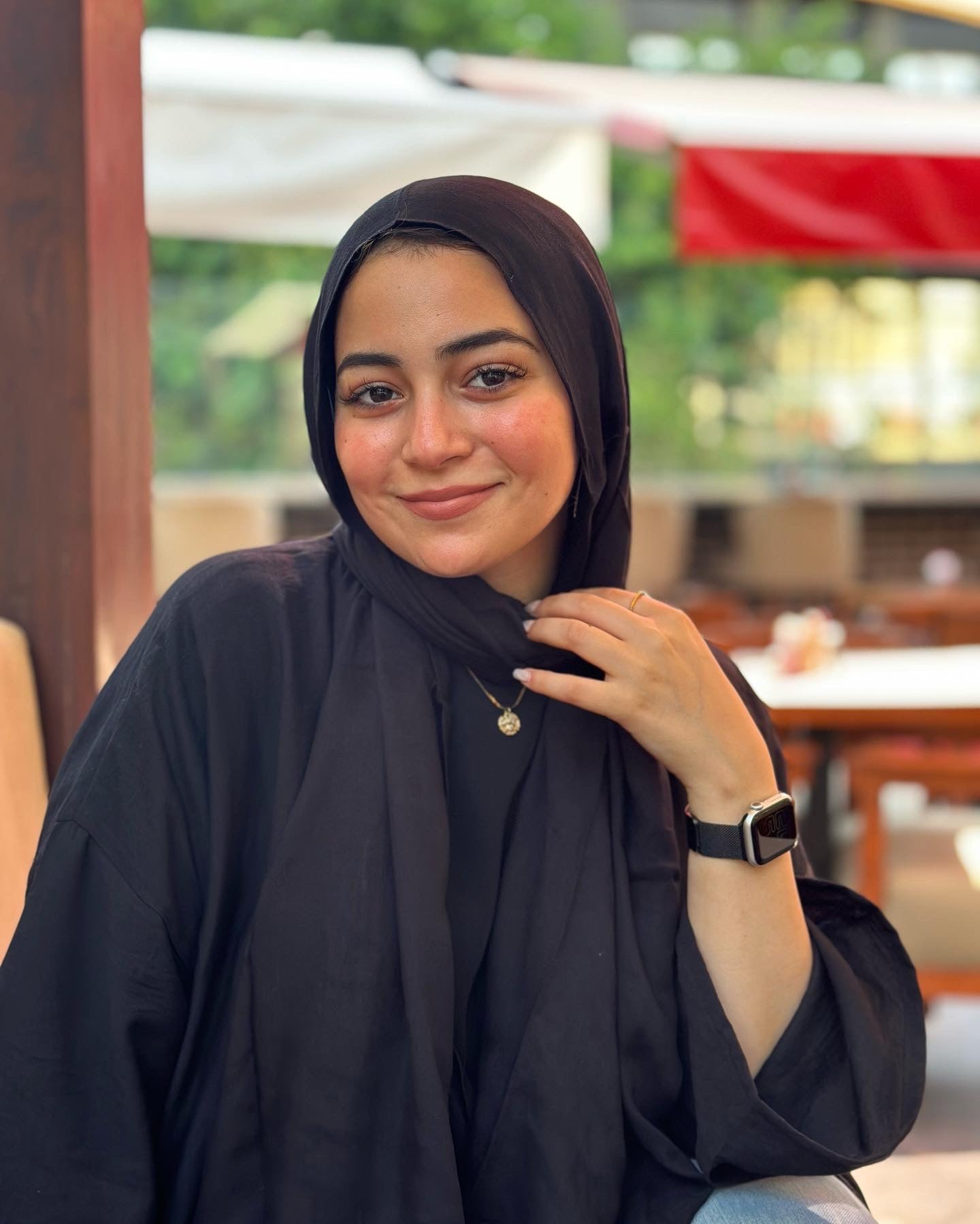 Cotton Plain Hijab – Black