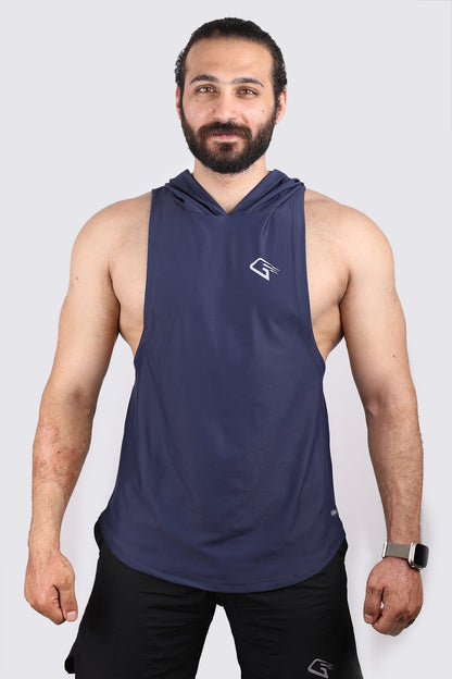 Synthetic Opulent OS sleeveless T-Shirt - Navy