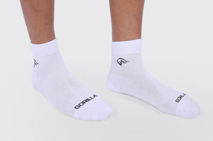 Cotton Vain Socks - White