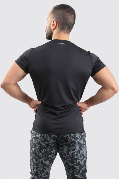 Synthetic Bliss Blume Compression T-Shirt - Black