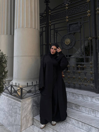 Wrap Linen Set - Black