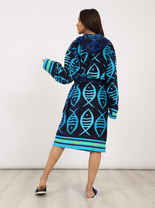 Cotton Bathrobe Multicolor