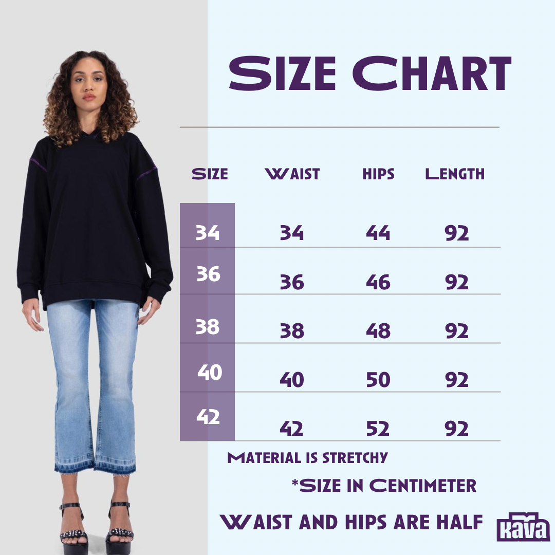 Denim Cropped Flare Pants - Light Blue