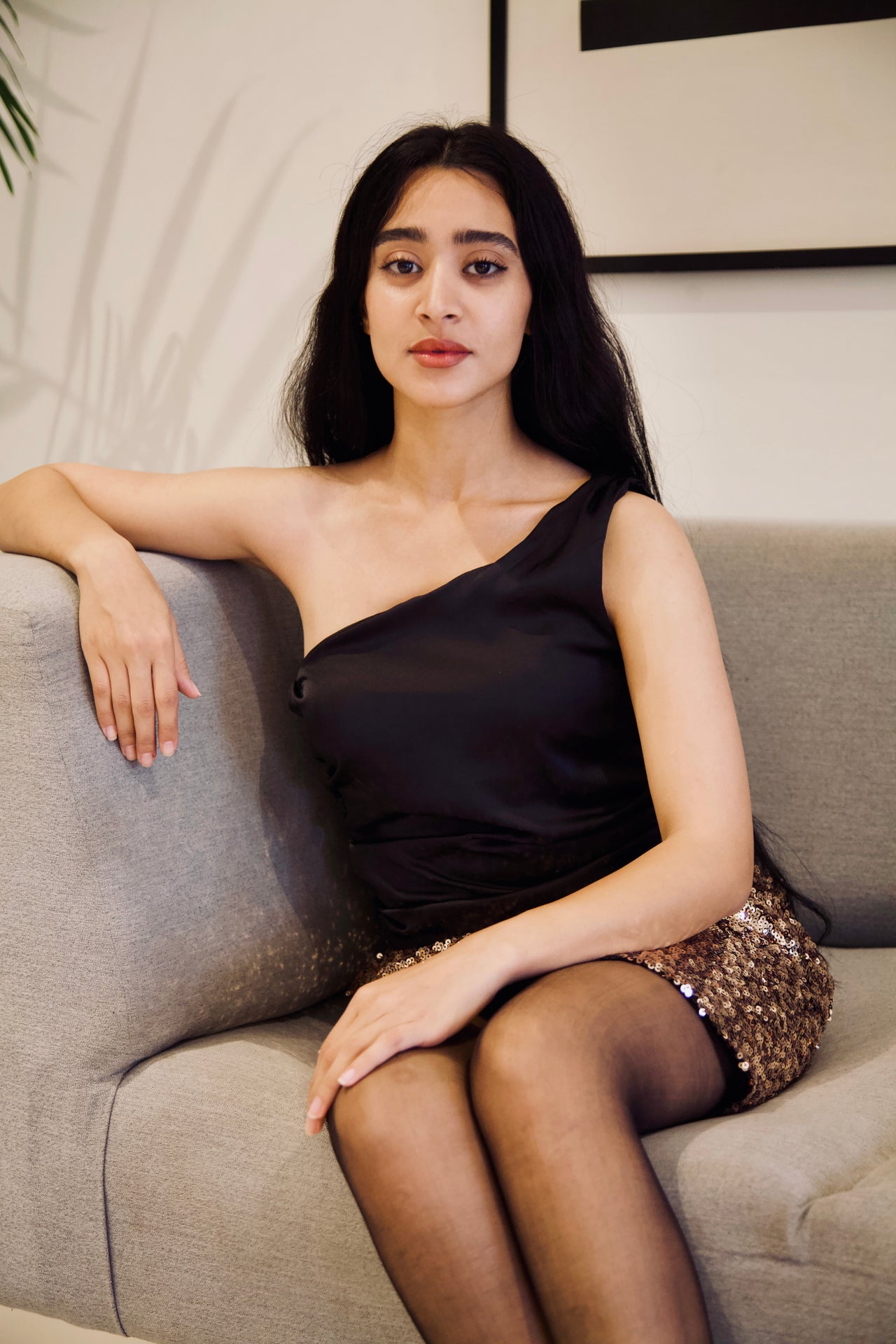 Mini Sequin Skirt - Gold