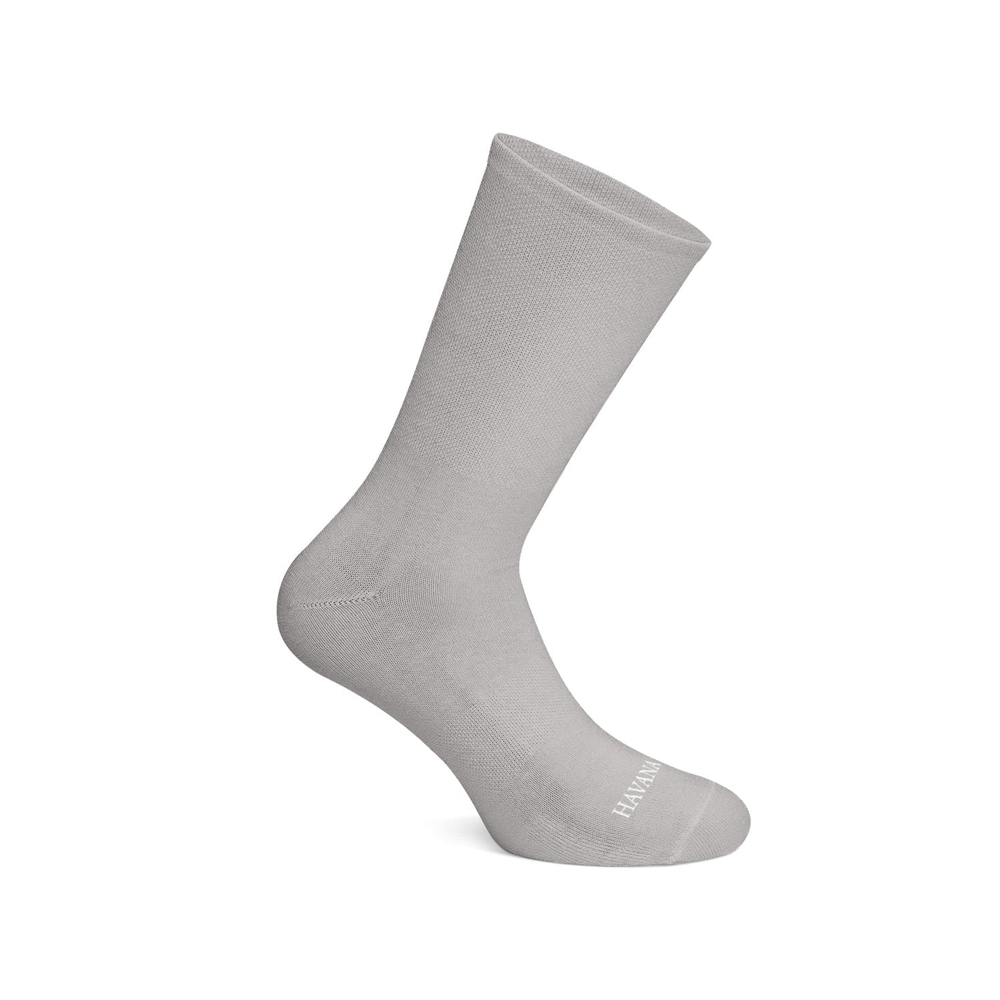 Plain Grey Tall Socks